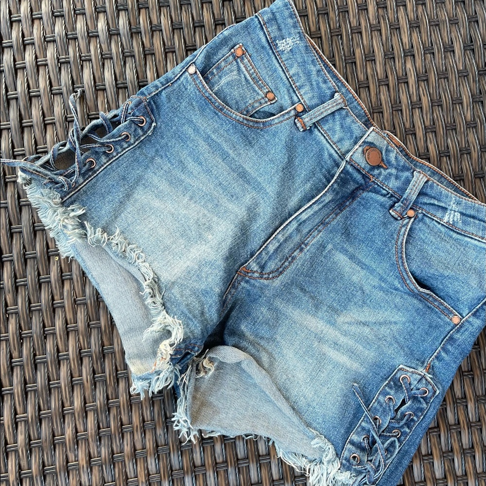 Denim shorts
